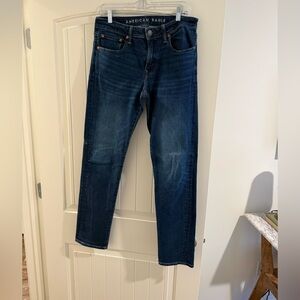 American Eagle Outfitters Men's Blue Jeans Slim Straight 32X34